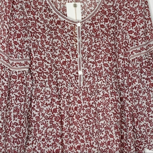 Max STUDIO bohemian style sheer blouse. Size S - Picture 4 of 9